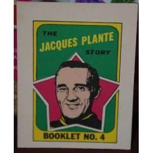    1971 Opeechee Hockey Comics Jacques Plante #4 