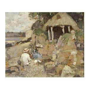  The Summer House: Sir James Guthrie. 14.00 inches by 12.25 