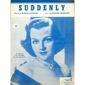  Suddenly (Jo Stafford on cover) for Voice, Piano, Ukelele 