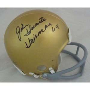  John Huarte HEISMAN 64 SIGNED Notre Dame Mini Helmet 