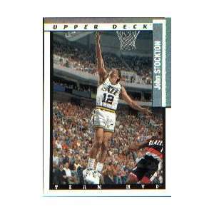 John Stockton 1993 94 Upper Deck Team MVP Card #TM26