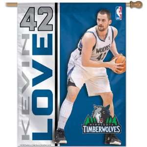   Timberwolves Kevin Love 27X37 Vertical Flag: Sports & Outdoors