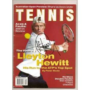 Lleyton Hewitt Signed Autographed Tennis Magazine