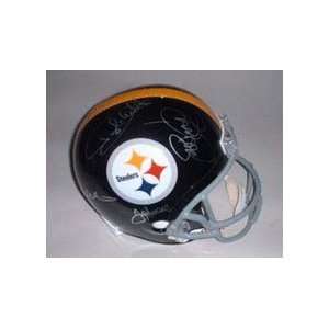  Steel Curtain Autographed Pittsburgh Steelers Riddell Full 