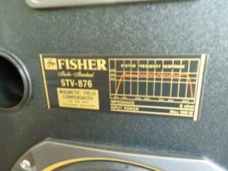 VINTAGE FISHER 3 Way Stereo System Floor Speakers Model STV 876 