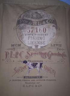 POLO Ralph Lauren Hunting Fishing License Khaki Shirt S Pointer Dog 