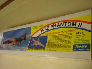 TODAYS HOBBIES F 4E PHANTOM II MODEL AIRPLANE KIT **FACTORY SEALED 