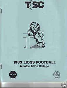 1983 Trenton State College Lions Football Media Guide  