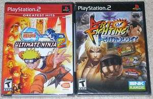 PS2 Game Lot   Art of Fighting NARUTO Ultimate Ninja 2  
