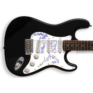  Flaming Lips Autographed Signed LOVE Guitar & Proof 