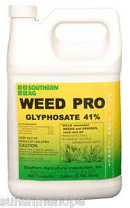 WEED PRO Glyphosate 41% Grass/Weed Killer 128oz Gallon  