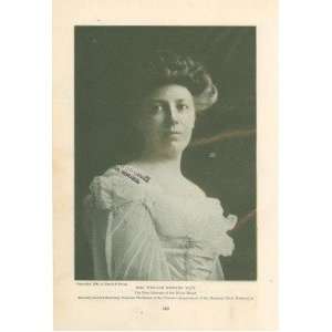    1907 Print First Lady Mrs William Howard Taft 