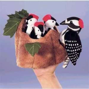  Folkmanis Woodpecker Family Hand Puppet: Toys & Games