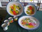 lot 7 vintage enamelware enamel granite ware fruit platter bowls
