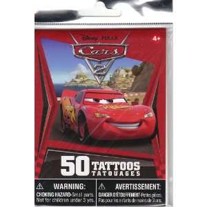  Disney Cars 2 Party Pack, 50 Temporary Tattoos: Health 
