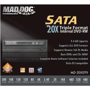   Dog Multimedia MD20XSTF Internal SATA DVD+  R/RW CD Dual Layer Drive