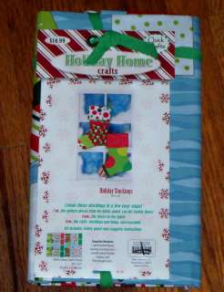 Christmas Holiday Home Crafts 2 Stockings Kit Quilt Sew  