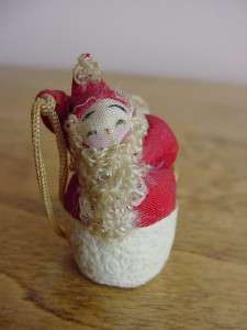 TEENY TINY VINTAGE miniature SANTA CLAUS CHRISTMAS ORNAMENT for 