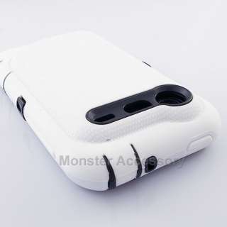 White Double Layer Hard Case for HTC Droid Incredible 2  