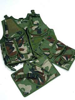 US Airsoft Hunting Tactical Assault Vest Camo Woodland  