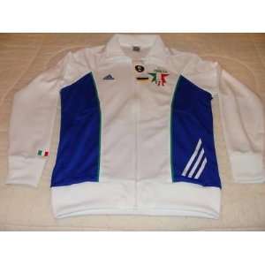 Team Italy 2010 World Cup Soccer Track Top Jacket L NWT   Mens Soccer 