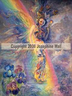 Iris Keeper of Rainbow Fairy Art Tile Josephine Wall  