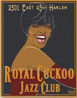Royal Cuckoo Jazz Club Poto Eifi Vintage ART DECO Poste  