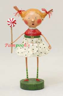 Lori Mitchell Peppermint Patti Christmas Folk Art Figurine  