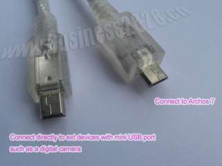 mini USB OTG Host cable lead for Archos Home Tablet 7  