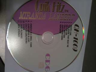 Miranda Lambert Karaoke 12 Hot CDG Tracks White Liar  