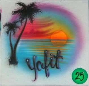 Airbrushed airbrush shirt tie dye volleyball soccer  