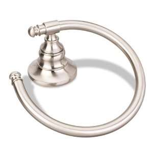   06SN Smooth Design Ring Towel Holder   Satin Nickel