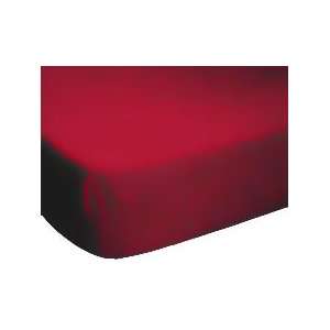 SheetWorld Fitted Pack N Play (Graco) Sheet   Solid Red Jersey Knit 