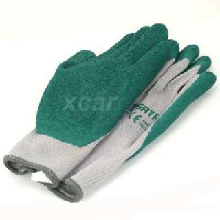 Super Grip latex Rubber Coated Palm Work Gloves  