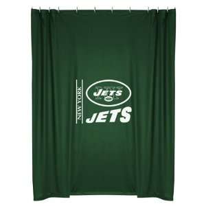  New York Jets Shower Curtain Dark Green