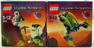 Lego Mars Mission 5616 Mini Robot & 5617 Alien Jet Set  