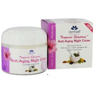 Derma E Tropical Solution Anti Age Night Cream 2 Oz