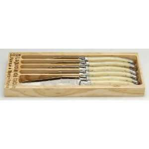  Jean Dubost (France) Laguiole Ivory (Stainless) 6pc Steak 