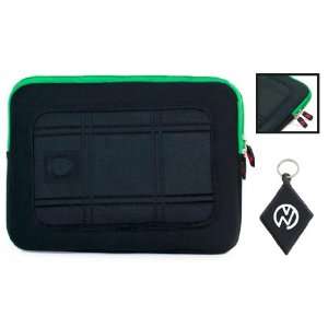   Hidden Pocket, Color Black / Green + NuVur ™ Keychain (ND10MSG1