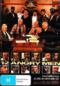 12 Angry Men NEW PAL Arthouse DVD Jack Lemmon  