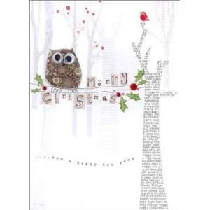  Holiday Card Owl Christmas Arts, Crafts & Sewing