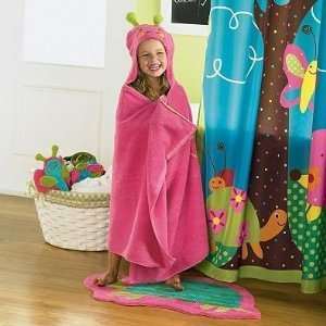  Jumping Beans® Butterfly Hooded Bath Towel, in Pink Baby