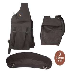  Western Nylon Saddle Bag Horn Bag Cantle Bag Set Sports 