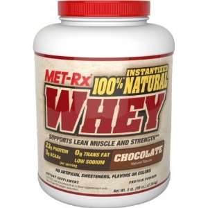  MET Rx   Protein Powder   100% Natural Whey   Chocolate 