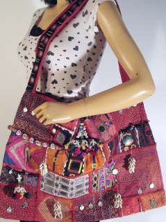 Ladies Ethnic Bohemian Patchwork Shoulder Messenger Bag  