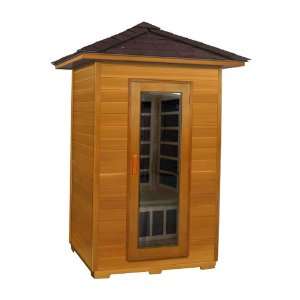   Person Outdoor Carbon Infrared Sauna (Red Cedar) Patio, Lawn & Garden