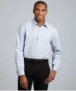 John Varvatos atlantic blue striped point collar dress shirt style 