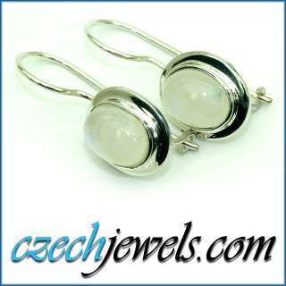 Moonstone oval nice .925 silver earrings   20.55cts  