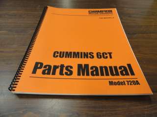   6CT Diesel Eng 720A Motor Grader Parts Catalog Manual *NEW*  