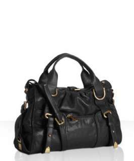 Kooba black glazed leather Kooba satchel  